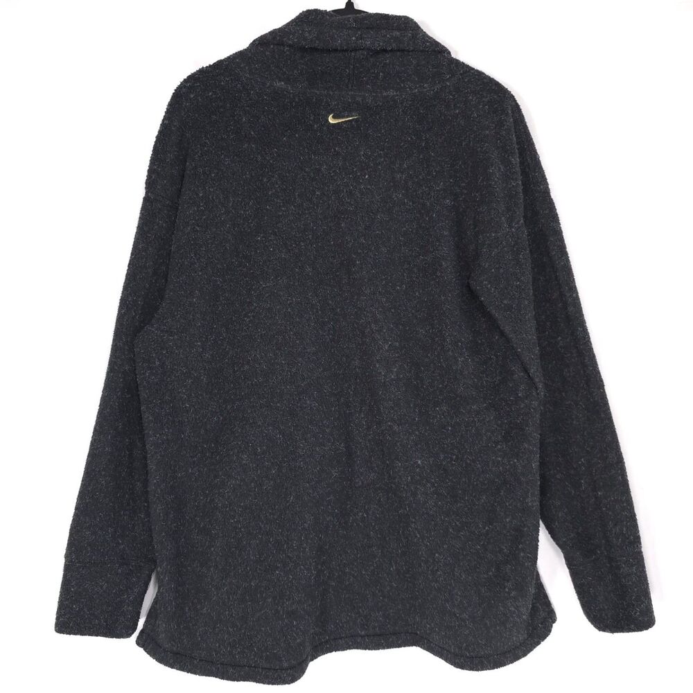 NIKE Women's‎ Sweatshirt SMALL Pullover Hoodie Soft Knit Cowl Neck CU8778-010 - Picture 6 of 11